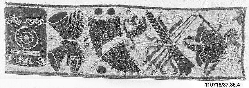 Hanging, Silk and metal thread, Spanish