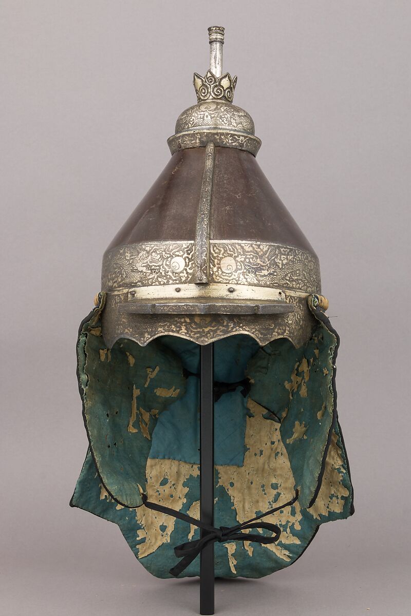 Armor, Steel, copper, gold, silk, metallic thread, Chinese