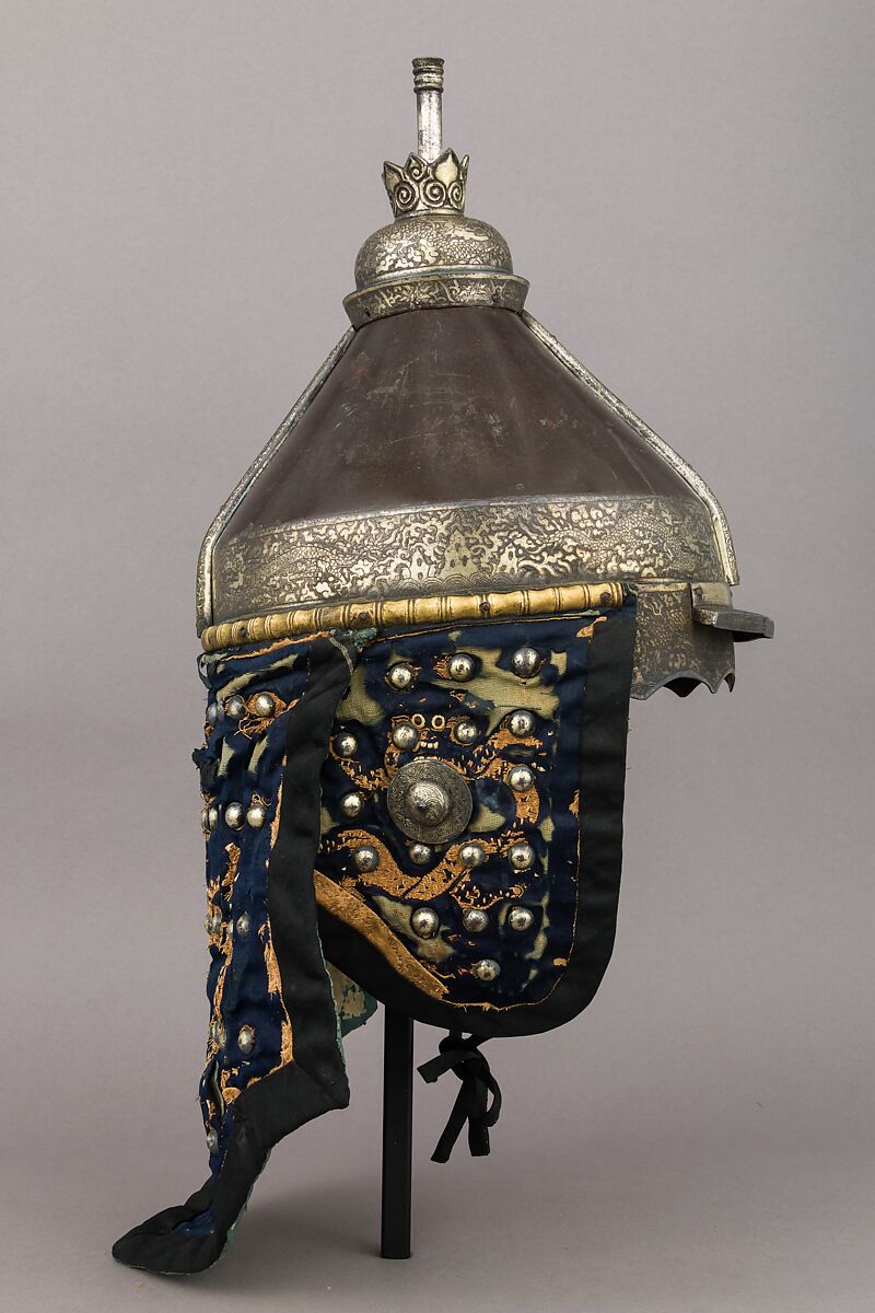 Armor, Steel, copper, gold, silk, metallic thread, Chinese