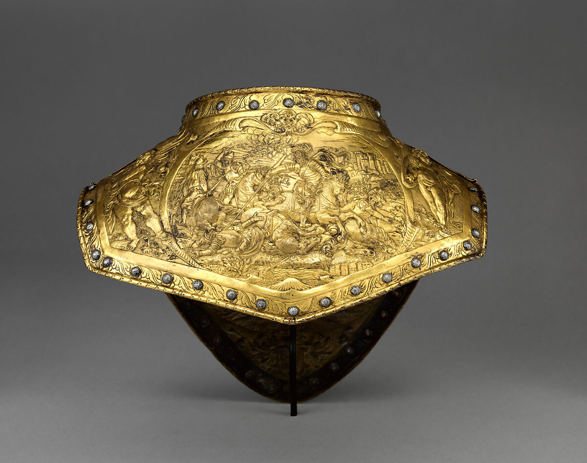 Gorget, Brass, gold, probably Dutch