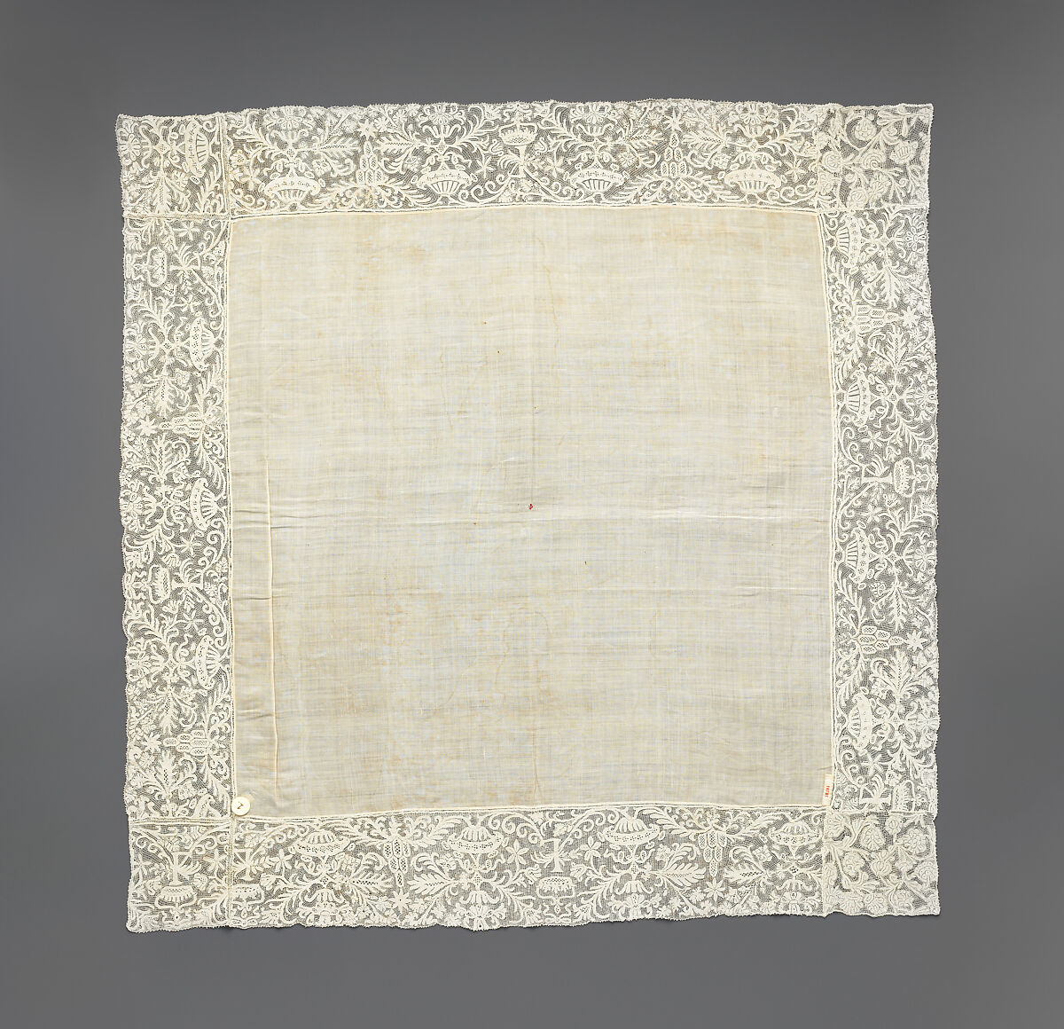 Chalice veil, Linen, needle lace, Italian