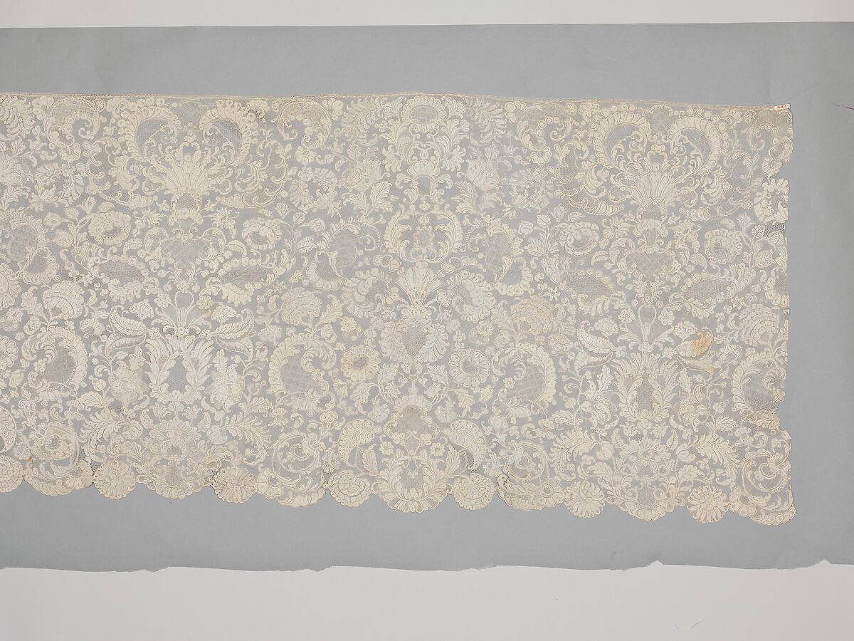 Flounce, Needle lace, French