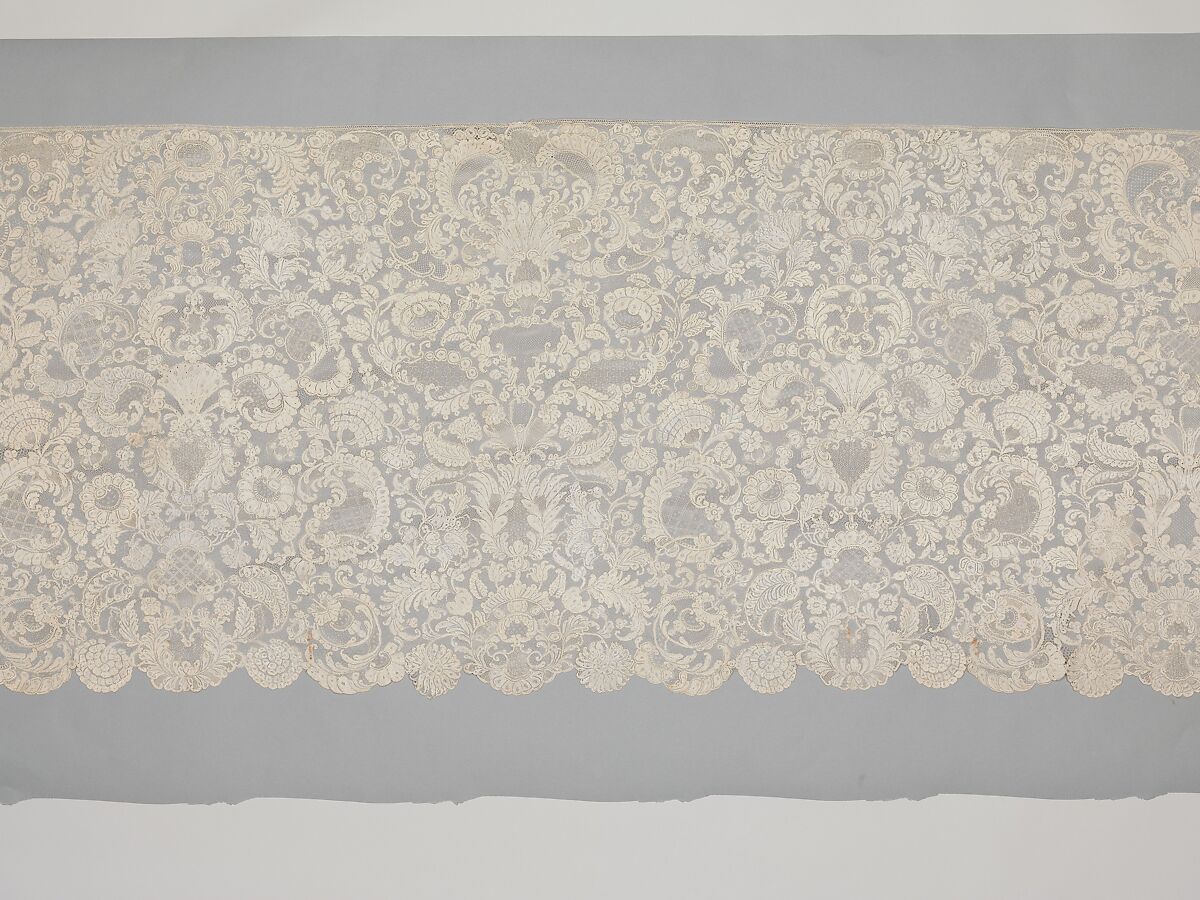 Flounce, Needle lace, French