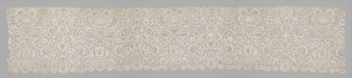 Flounce, Needle lace, French