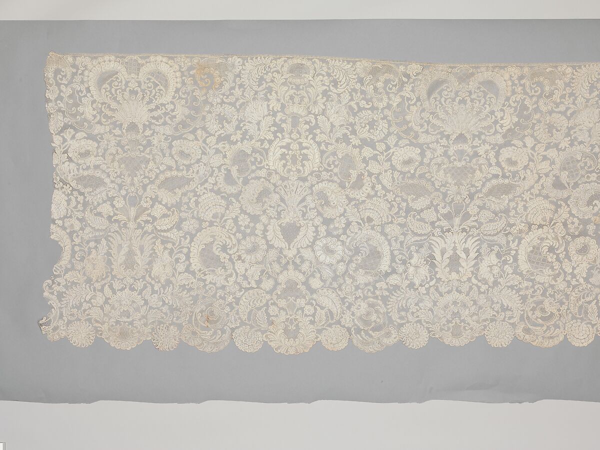 Flounce, Needle lace, French