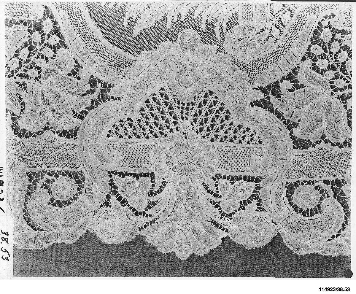 Benediction veil, Bobbin lace, Brussels bobbin lace, Flemish, Brussels