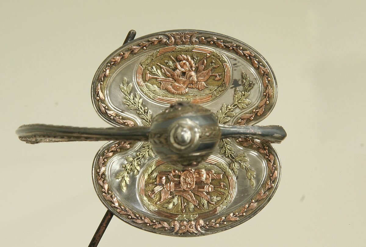 Congressional Presentation Sword with Scabbard of Colonel Marinus Willett (1740–1830), C. Liger (French, Paris, recorded 1770–93), Steel, silver, gold, wood, fish skin, textile, French, Paris