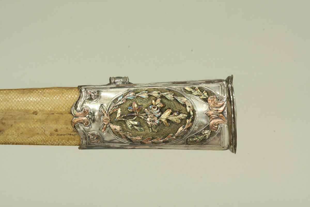 Congressional Presentation Sword with Scabbard of Colonel Marinus Willett (1740–1830), C. Liger (French, Paris, recorded 1770–93), Steel, silver, gold, wood, fish skin, textile, French, Paris