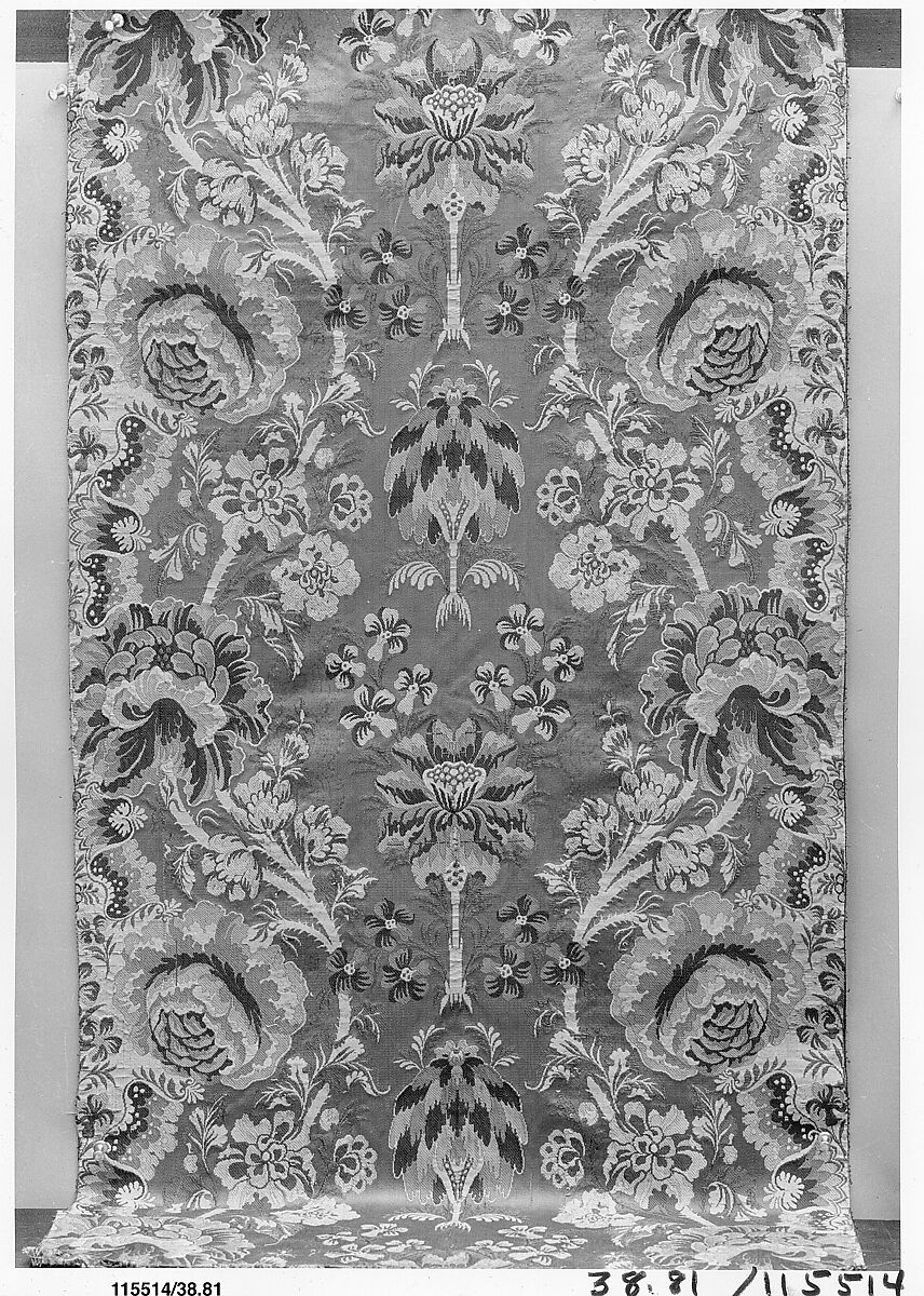 Piece, Attributed to Jean Revel (1684–1751), Silk , French, Lyons 