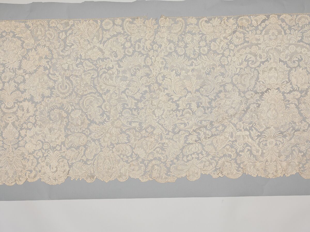 Flounce, Needle lace, French