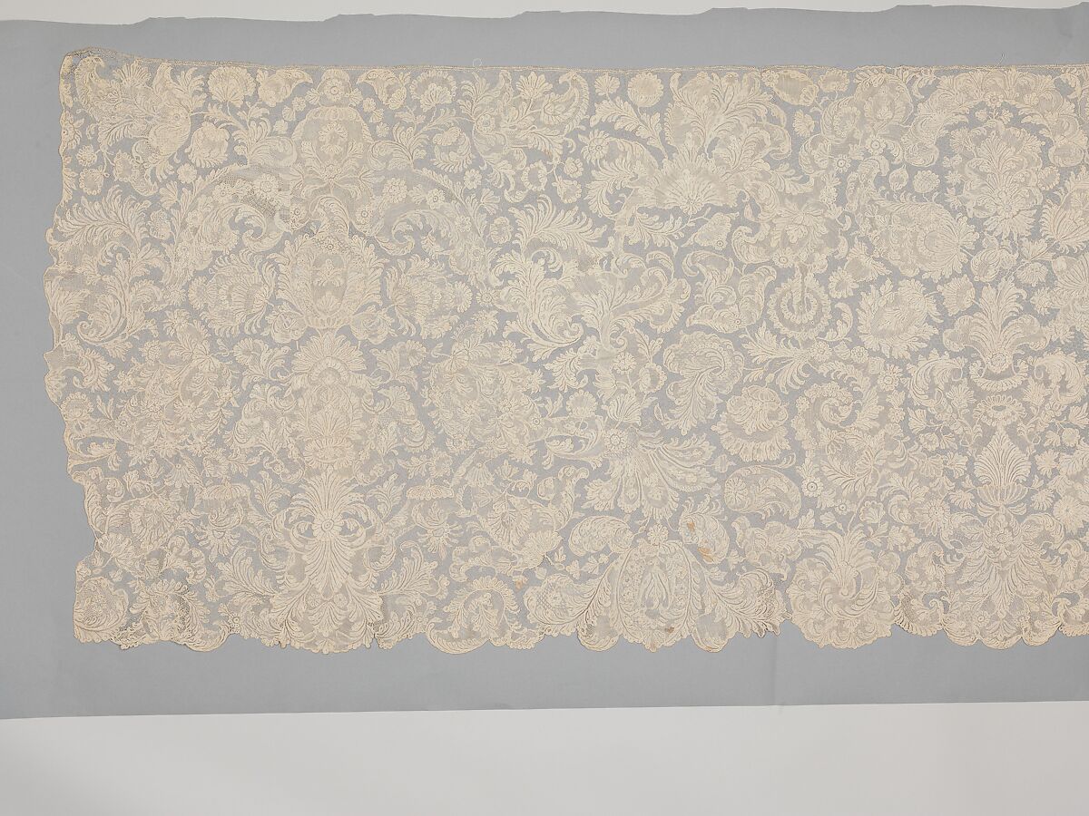 Flounce, Needle lace, French