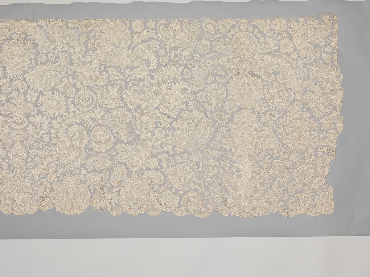 Flounce, Needle lace, French
