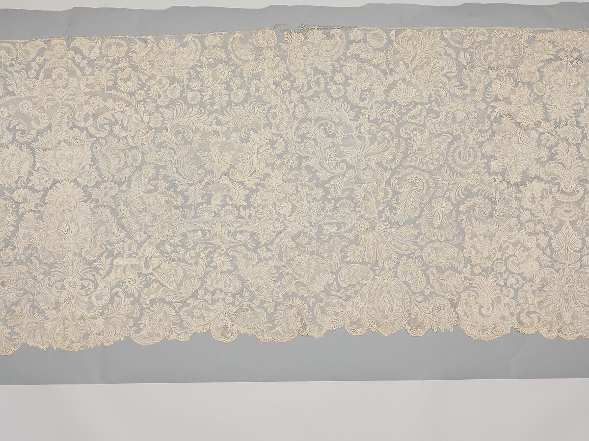 Flounce, Needle lace, French