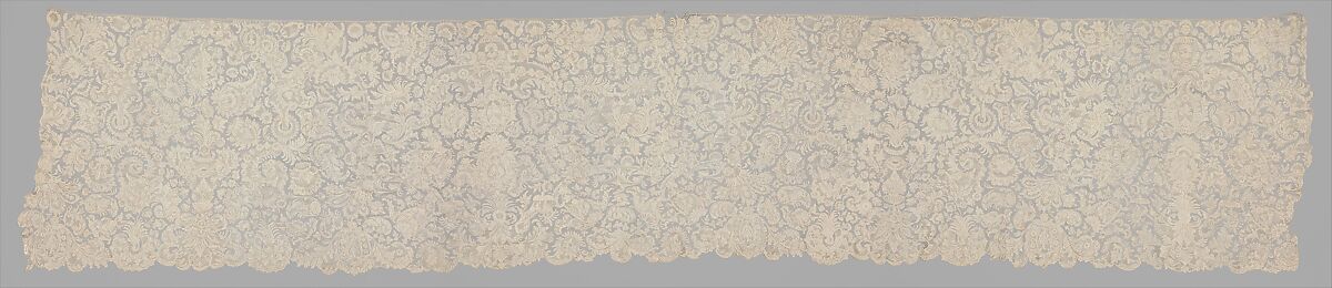 Flounce, Needle lace, French