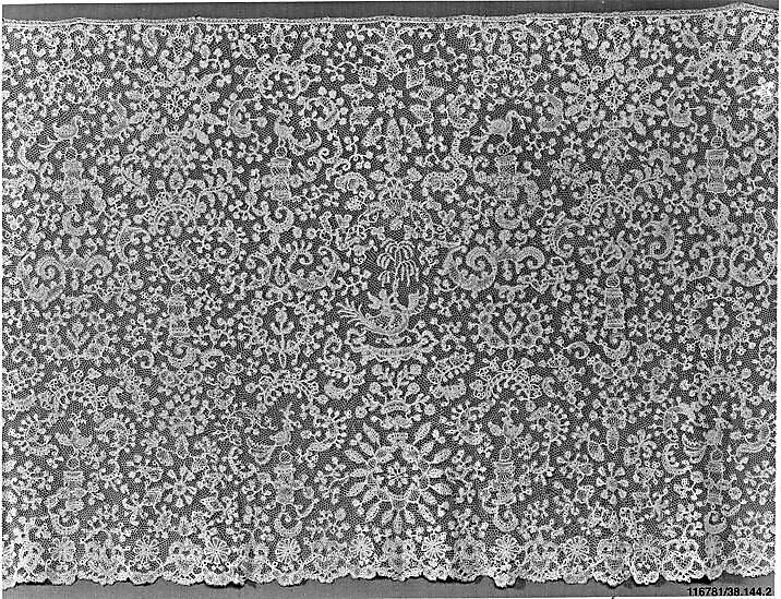 Flounce, Bobbin lace, Flemish 