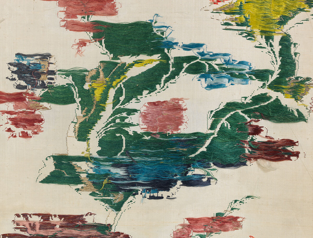 Piece, Silk and metal thread, British, London, Spitalfields