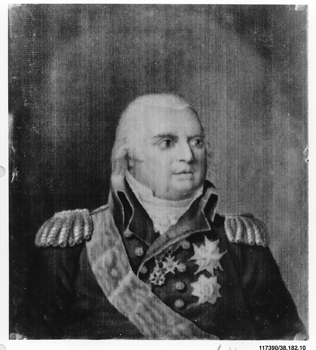 Portrait of Louis XVIII, Gaspard Grégoire (French, Aix-en-Provence 1751–1846 Aix-en-Provence), French, Aix-en-Provence 