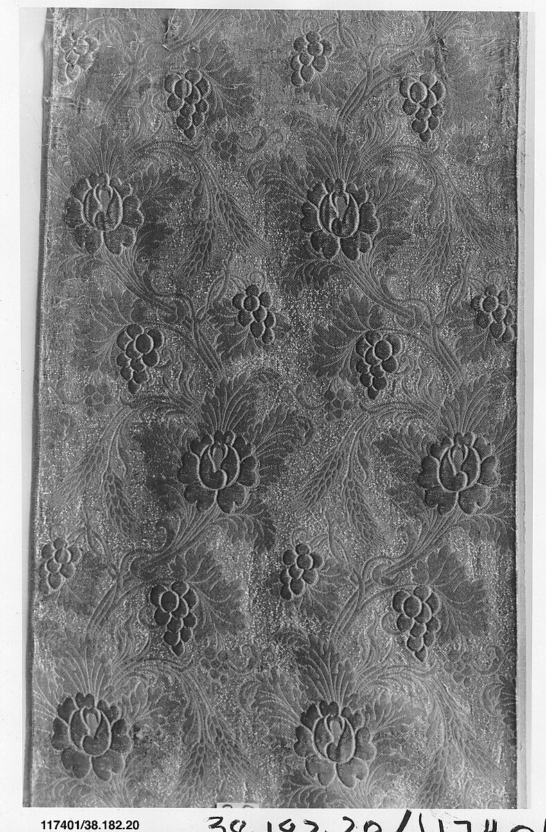 Piece, Silk and metal thread, Russian