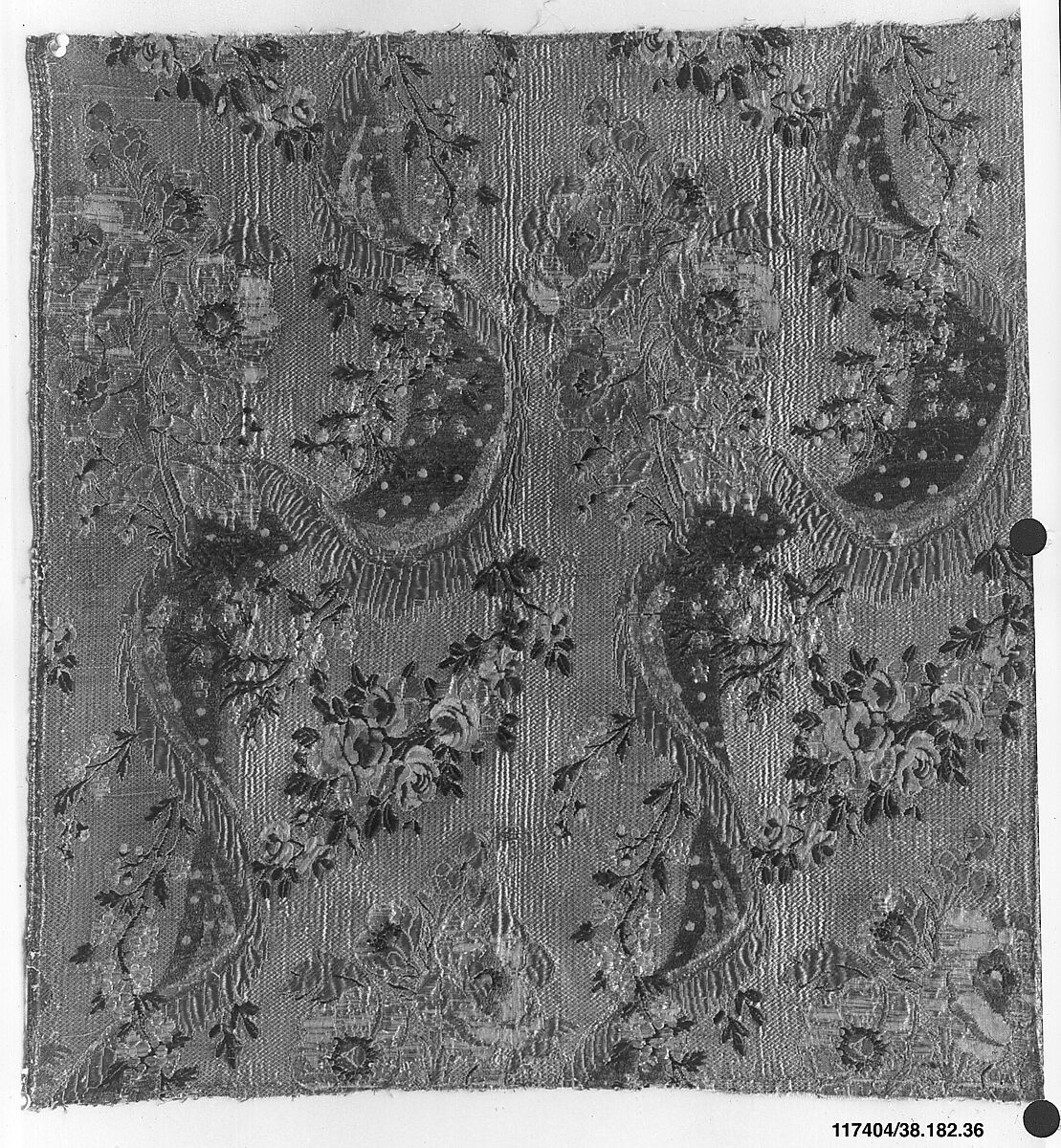 Piece, Silk and metal thread, French, Lyons 