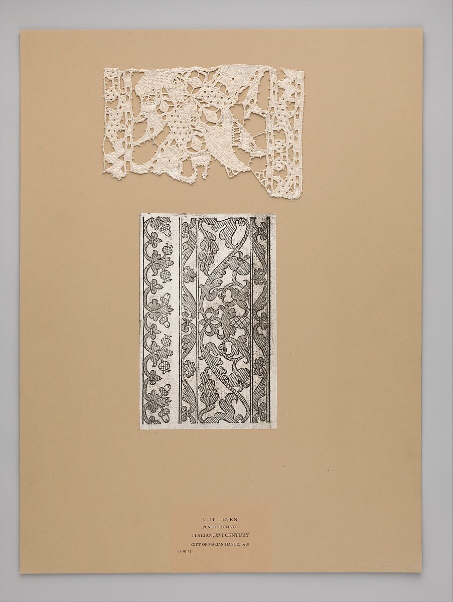 Insertion, Cutwork, Italian