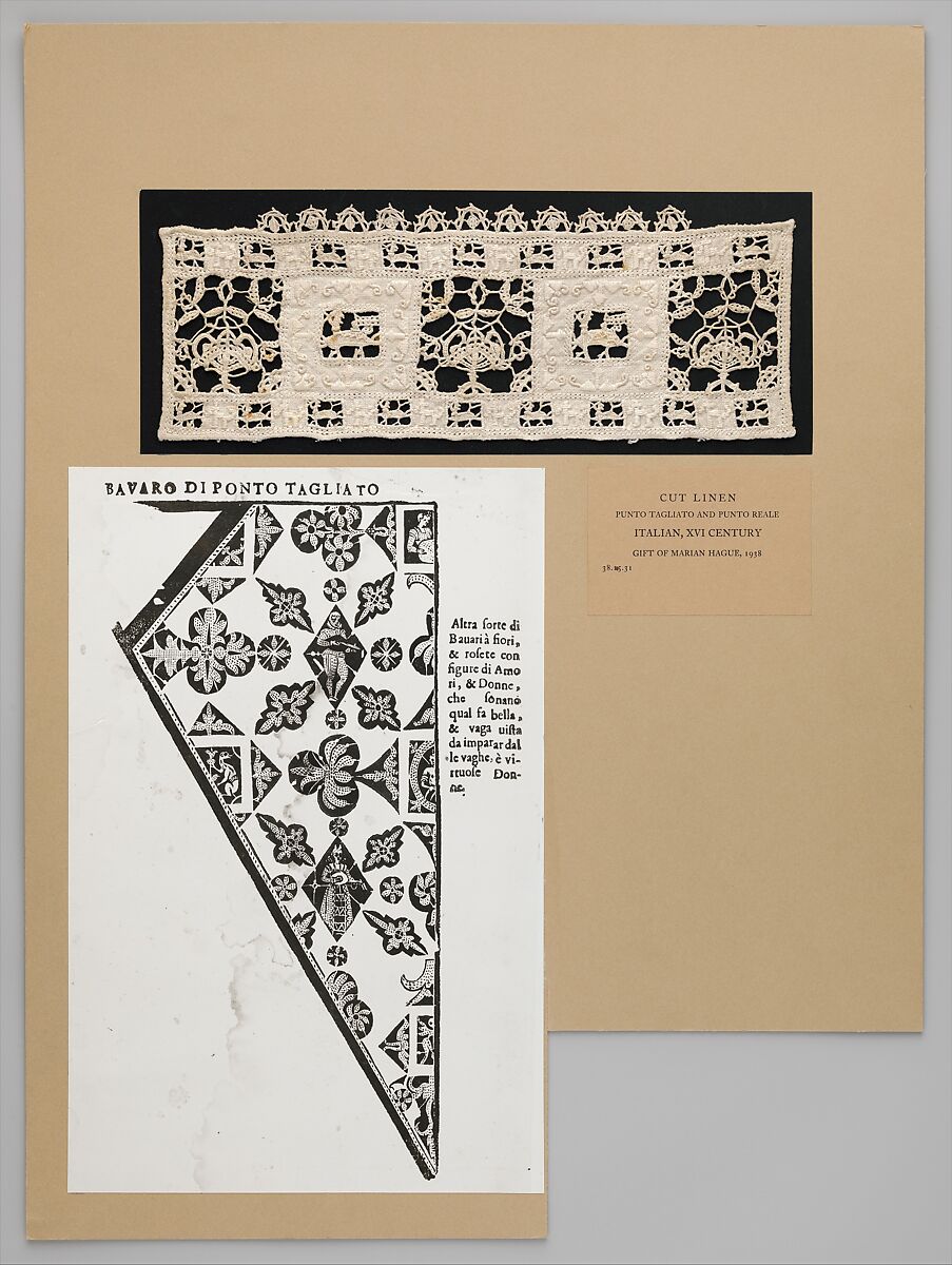 Piece, Cutwork, Italian 
