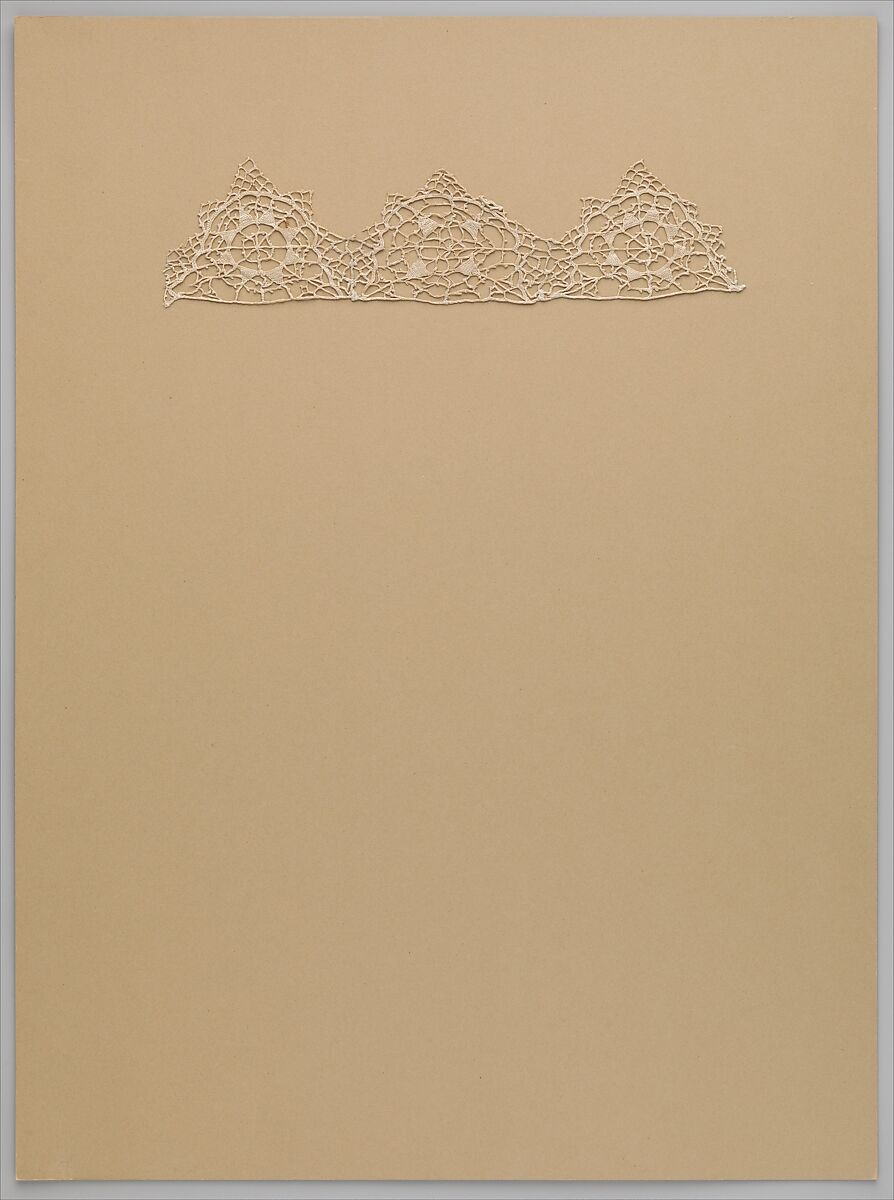 Edging, Needle lace, possibly French 