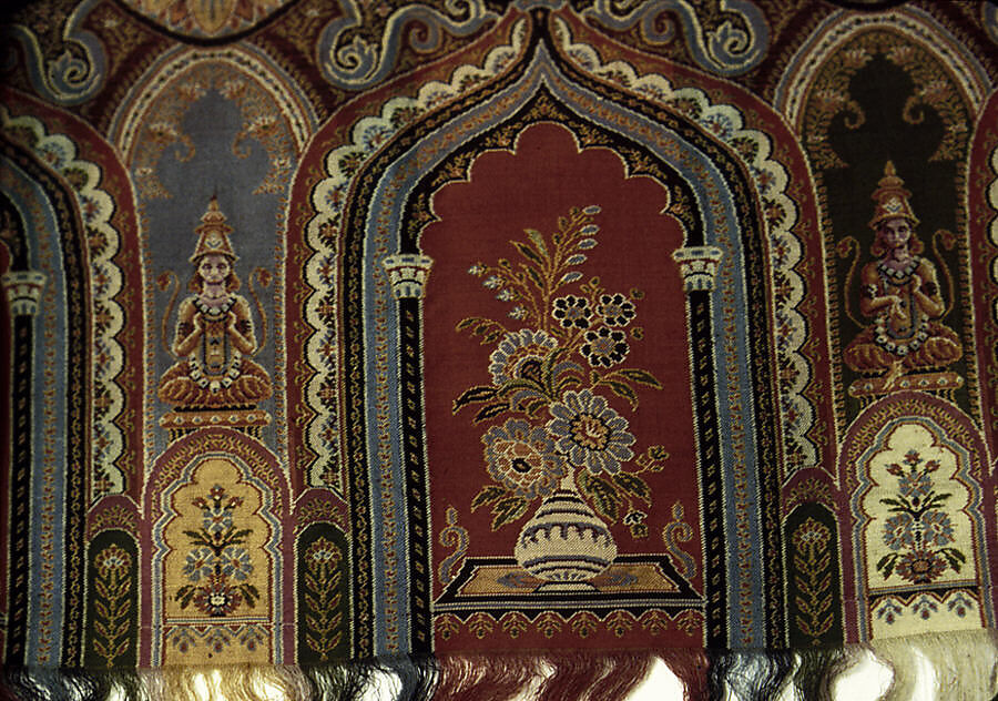 Shawl, M. Pin  , Lyons, Silk and wool, French, Lyons