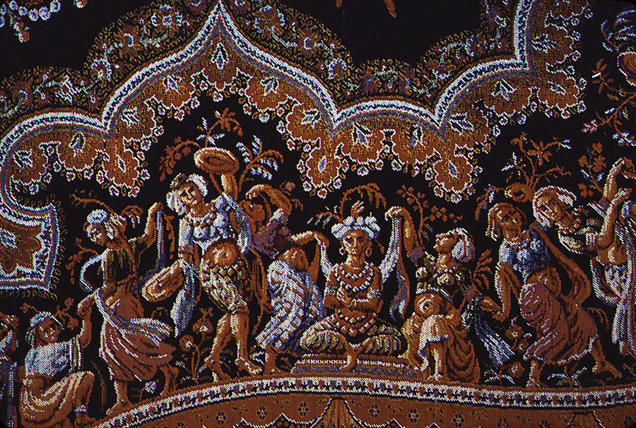 Shawl, M. Pin  , Lyons, Silk and wool, French, Lyons