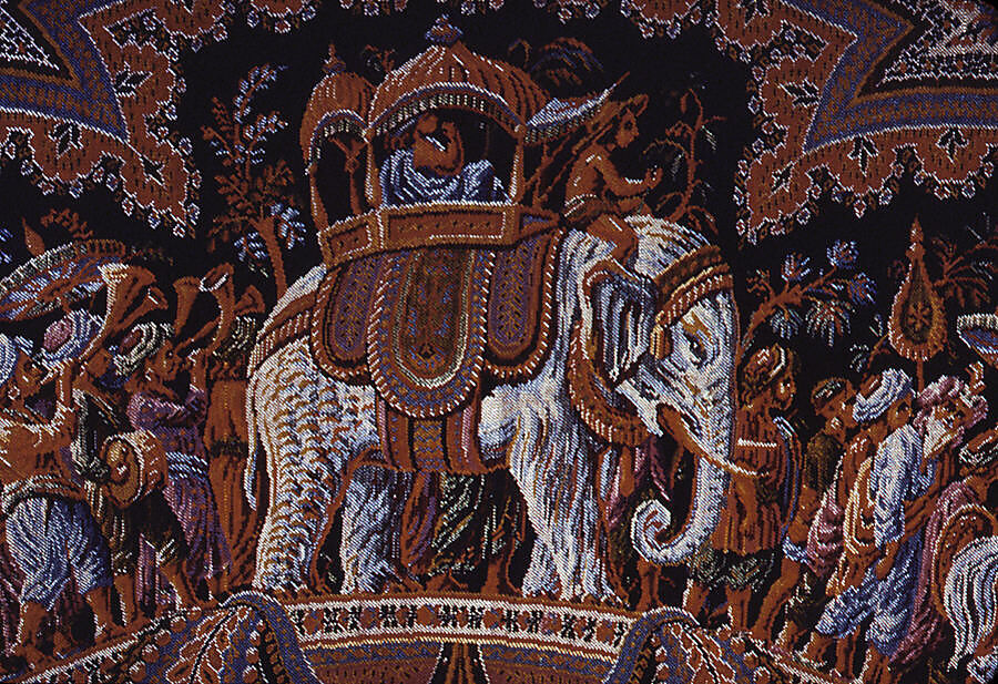 Shawl, M. Pin  , Lyons, Silk and wool, French, Lyons