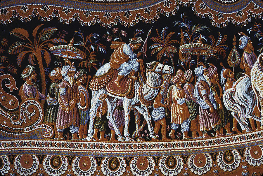 Shawl, M. Pin  , Lyons, Silk and wool, French, Lyons