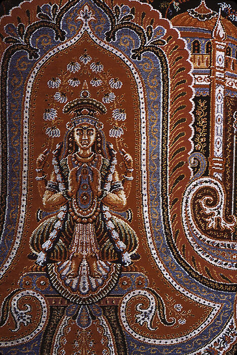 Shawl, M. Pin  , Lyons, Silk and wool, French, Lyons