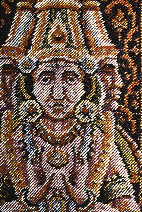 Shawl, M. Pin  , Lyons, Silk and wool, French, Lyons