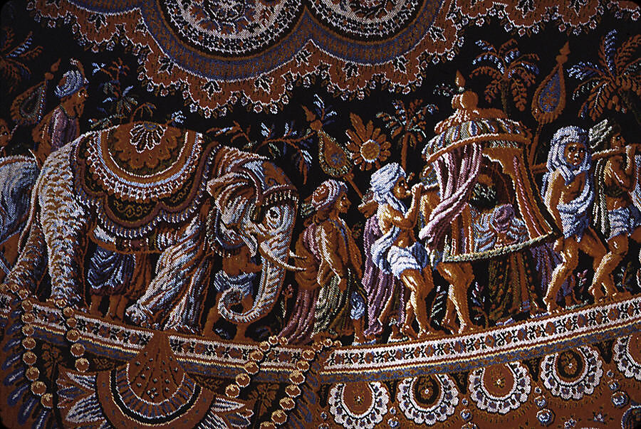 Shawl, M. Pin  , Lyons, Silk and wool, French, Lyons