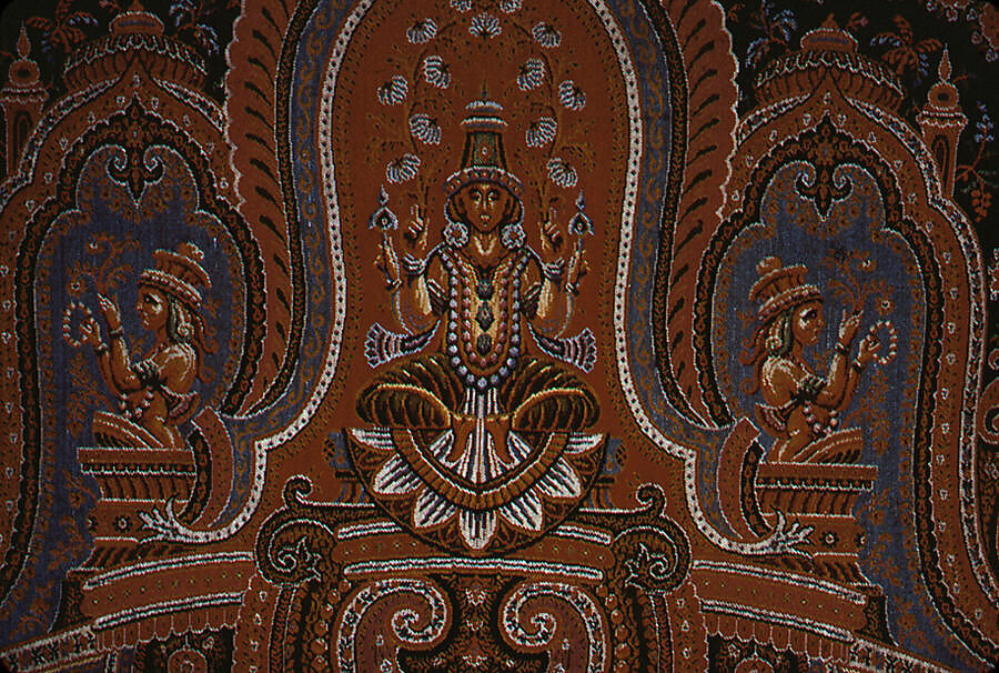 Shawl, M. Pin  , Lyons, Silk and wool, French, Lyons