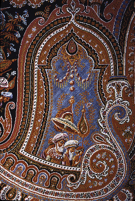 Shawl, M. Pin  , Lyons, Silk and wool, French, Lyons