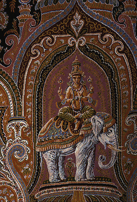 Shawl, M. Pin  , Lyons, Silk and wool, French, Lyons