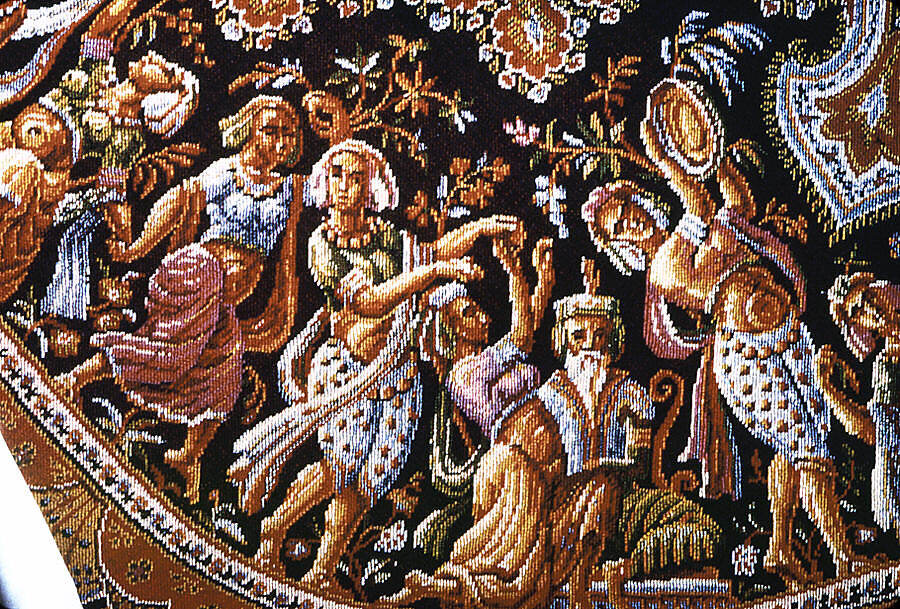 Shawl, M. Pin  , Lyons, Silk and wool, French, Lyons