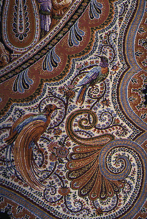 Shawl, M. Pin  , Lyons, Silk and wool, French, Lyons