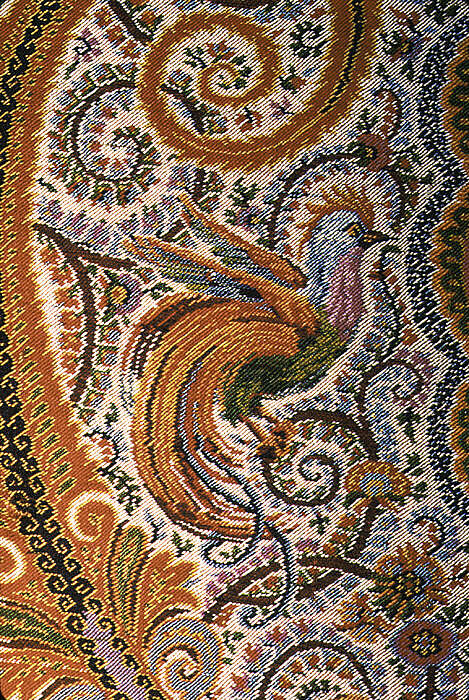 Shawl, M. Pin  , Lyons, Silk and wool, French, Lyons