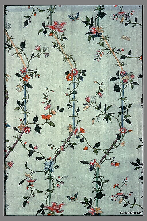 Piece, Silk taffeta, Chinese, for French market