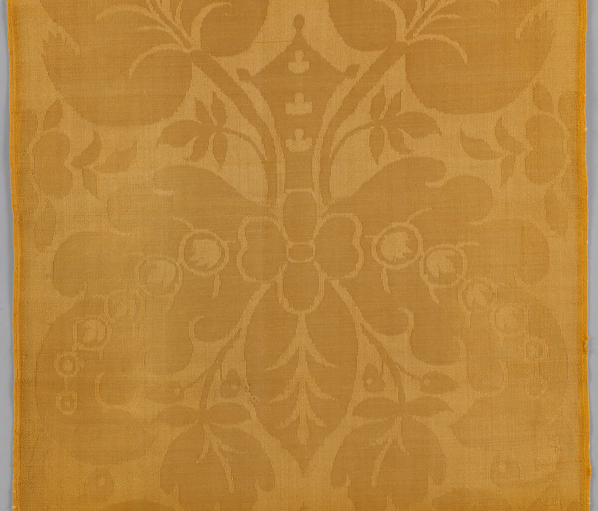 Length of wool damask, Wool, probably British