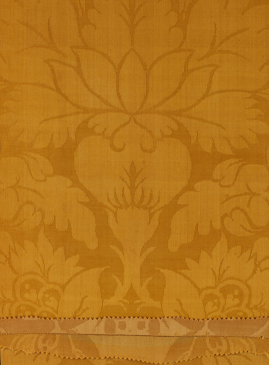 Length of wool damask, Wool, probably British