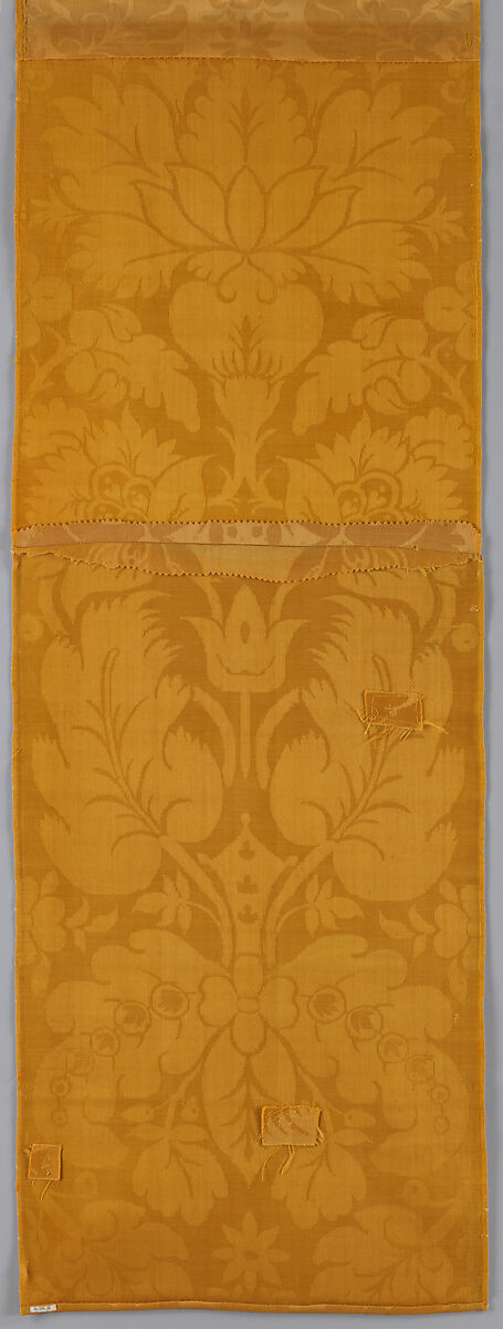 Length of wool damask, Wool, probably British