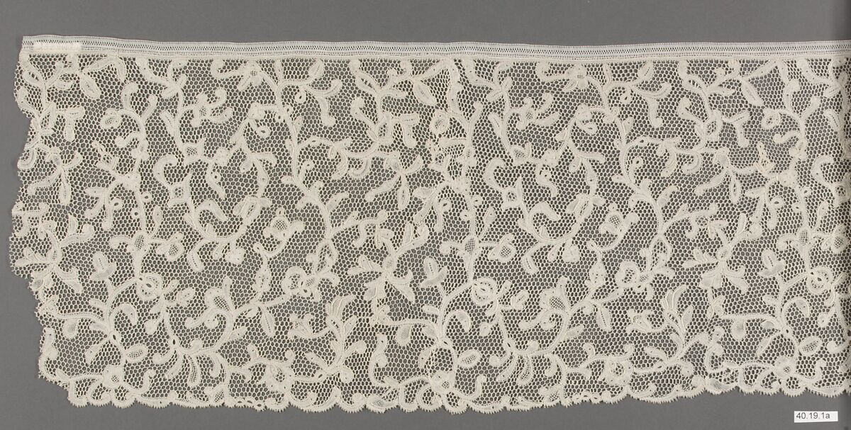 Border, Needle lace, Milanese lace, Italian
