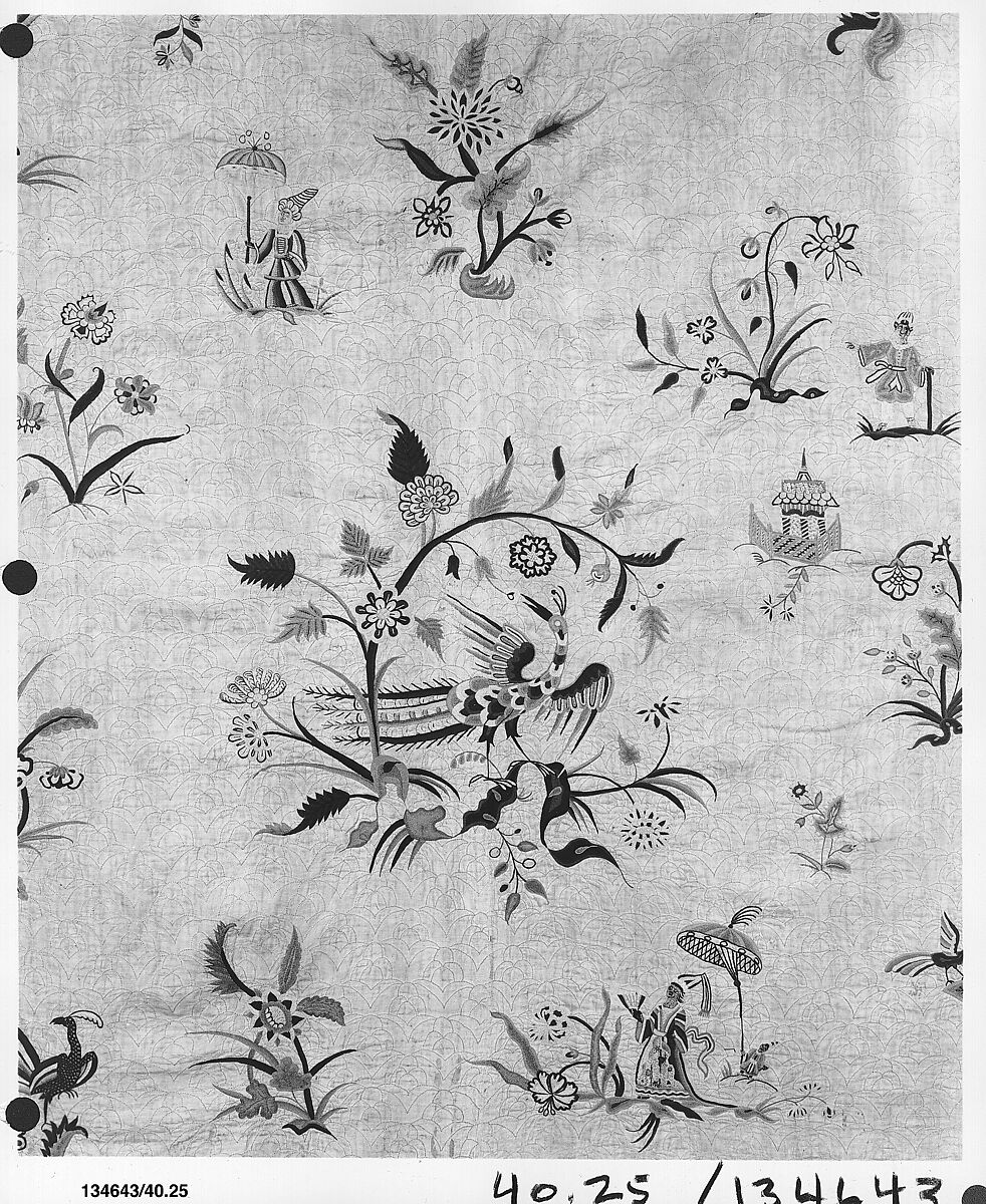 Cover, Silk on linen, British