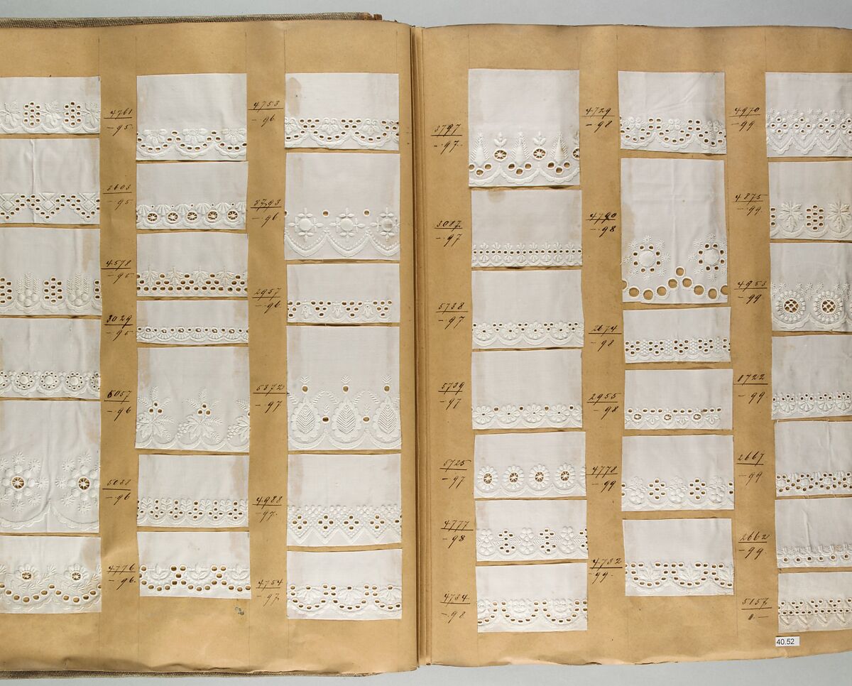 Textile Sample Book, Possibly made at Ullman Frères, Cotton, French, Paris 