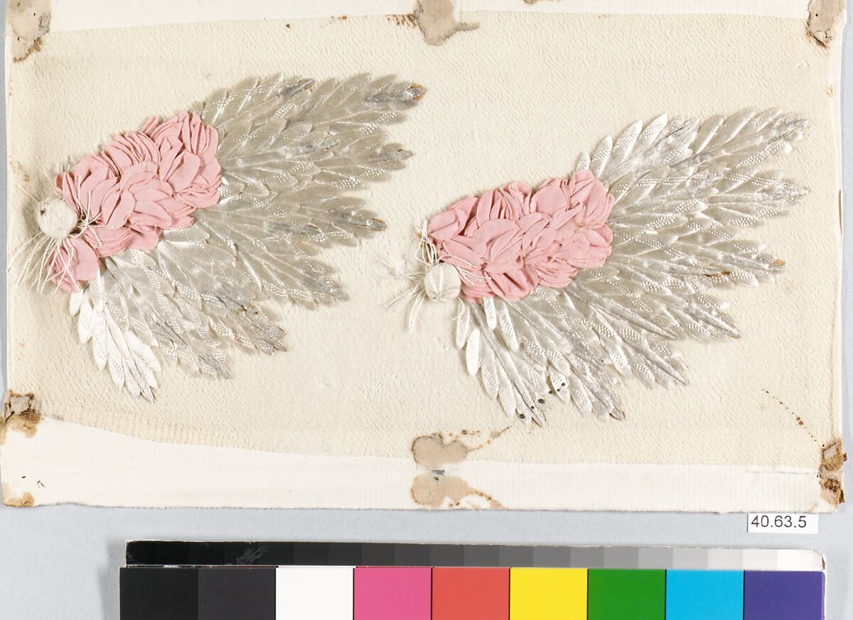 Dress border, Silk and cotton, French