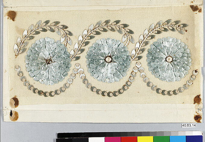 Dress border, Silk, French 