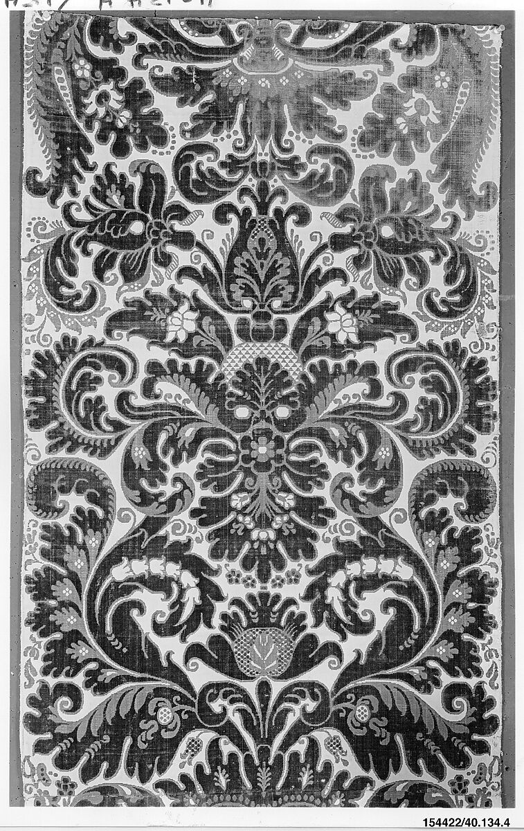 Length of furnishing velvet, Silk, Italian, Genoa