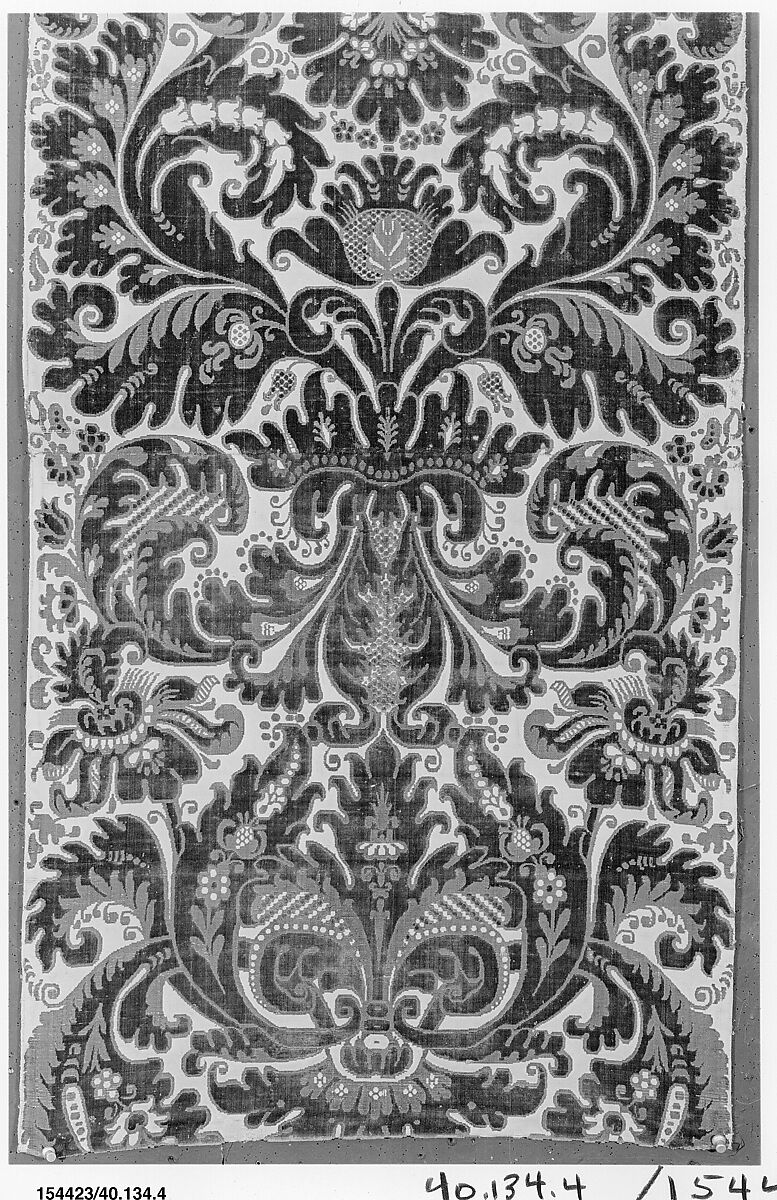 Length of furnishing velvet, Silk, Italian, Genoa